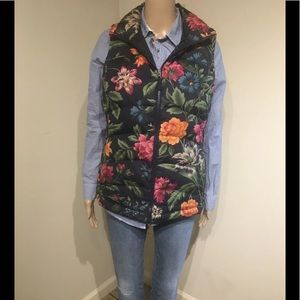 Floral Vest for fall weather